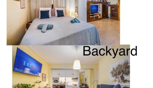 Deluxe One-Bedroom Apartment with Garden View