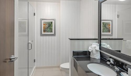 Double Room with Two Double Beds and Resort View - Mobility Accessible/Roll-in Shower