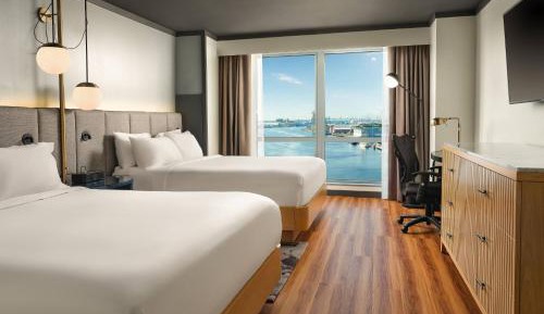 Two Queen Beds with Water View