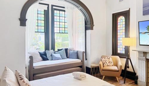 Family Room with Shared Bathroom