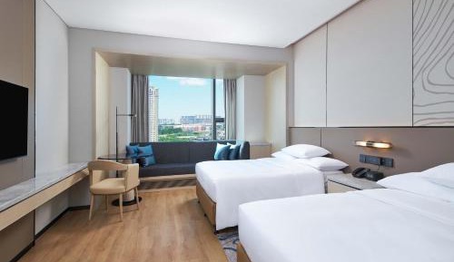 Premier Double Room with Two Double Beds and City View