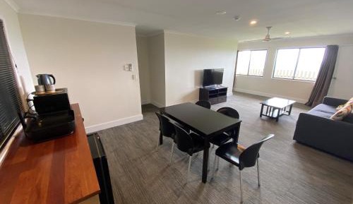 Two-Bedroom Unit with living area and stairs