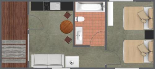 Double Queen Deluxe Cabin