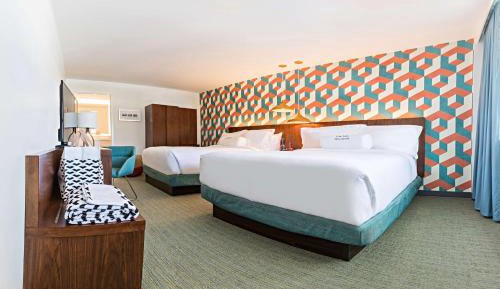 Queen Room with Two Queen Beds and City View