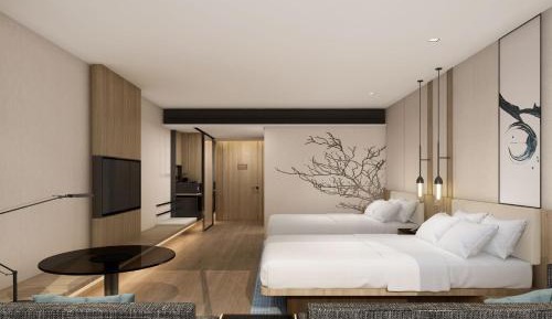 Standard Double Room with Two Double Beds and City View