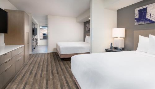 Studio Suite with Two Queen Beds, Sofa Bed and Kitchen