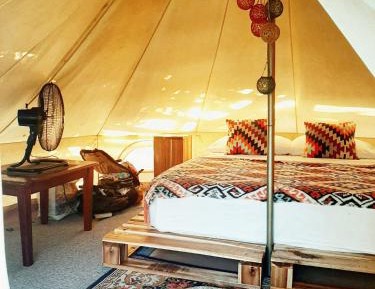 Tent with Free Use of Automatic Motorbike