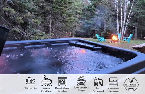Sainte-Lucie-des-Laurentides House | ☀️ Le2089 - Spa and Beach - Chalets in the north ☀️