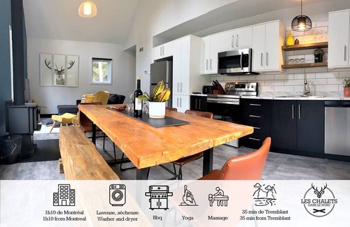 Sainte-Lucie-des-Laurentides House | ☀️ Le2089 - Spa and Beach - Chalets in the north ☀️