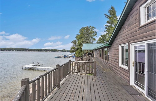 Lake House | Spacious 5BR Lakefront House w/Indoor Pool/Hot Tub, 2 Kitchens, Firepit, & More