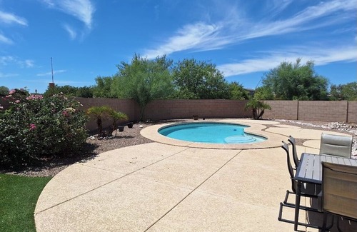Marana House | Peaceful, 4-bedroom oasis with fruit trees and sparkling pool.