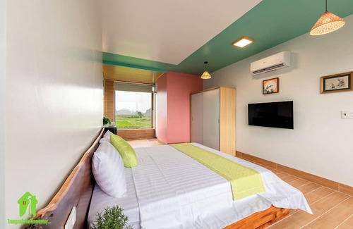 Ninh Binh House | Trang An Ao Dai Homestay - Double room with field view - Hang Mua room