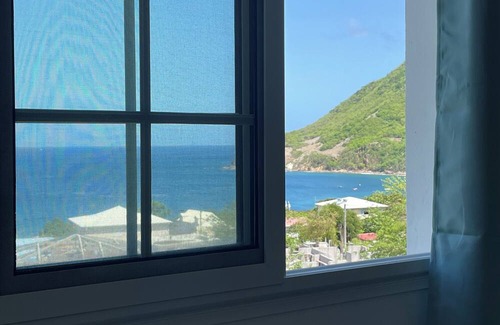 Les Anses-d'Arlets Apartment | "Sweet bamboo" bottom of villa, sea view, 2 minutes from the beach