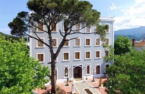 Thasos Town Apartment | Lovely 1BR Suite with Mountain View
