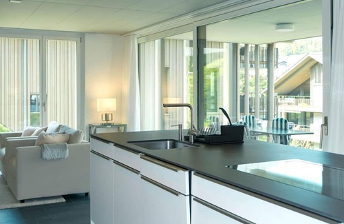 Spiez Apartment | Nice apartment for 4 guests with WIFI, TV, balcony and parking