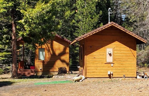Shingletown Cabin | 50 Acre Mountain Meadow Campground with Cabin, Bathhouse & Outdoor Kitchen