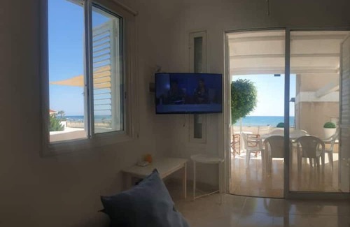 Pyla Villa | A Villa on the beach. Just walk 40 meters to the sandy beach and the water,
