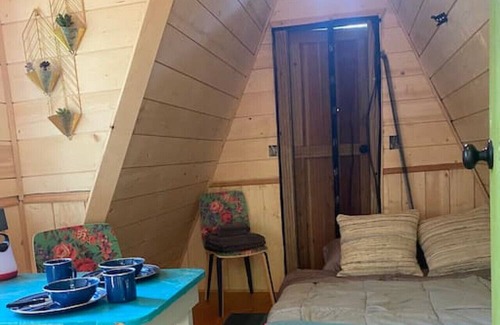 Columbia Falls House | Mini A-Frame ‘glamping’/ creek/ fire pits/ etc