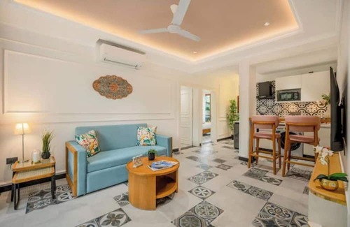 Calangute Apartment | Staymaster Veridian Luxury 2BHK AC TV Pool