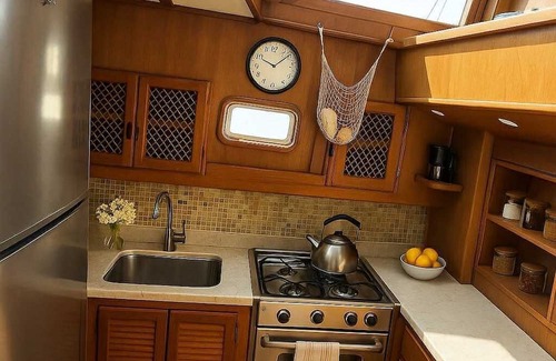 Recinto Portuario Boat Rental | Luxurious 2-bedroom Yacht in enchanting Puerto Peñasco with AC