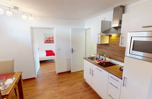 Bad Aibling Apartment | Suite 2 on the ground floor, 1.5 room apartment with south-facing balcony