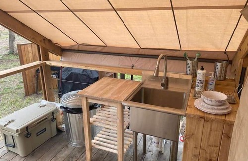 Bastrop Cabin | Lakefront Glamping Safari Tent #6: The Mustang