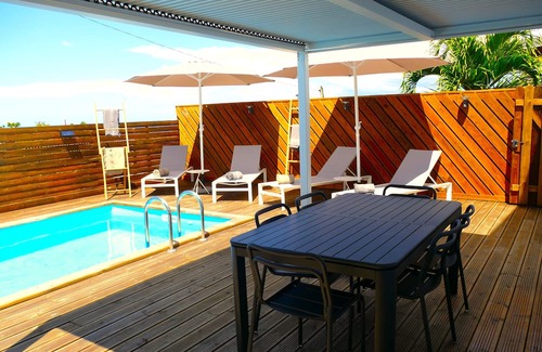 Vieux-Habitants Villa | 🌴 Wooden Villas with Sea View & Private Pool - 6 Pers. - Vieux-Habitants