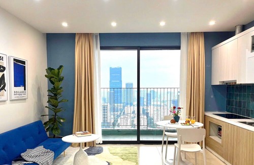 Trung Hoa Nhan Chinh Apartment | Căn hộ studio sang trọng với ban công có tầm nhìn rộng - Vinhomes D'Capitale