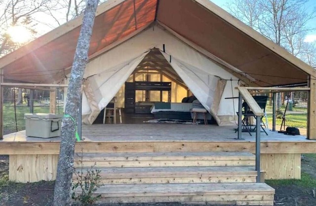 Lakefront Glamping Safari Tent #6: The Mustang