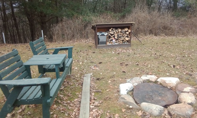 Keuka Park Cabin | Rustic sanctuary surrounded by pines, deer and wildlife but close to everything!