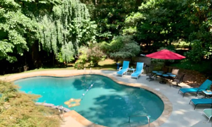 Stone Mountain House | Private acreage with in-ground pool, sunroom, & two kitchens - dog-friendly