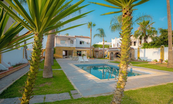 Cabo Negro Villa | Cabo negro villa with large garden, swimming pool and barbecue area