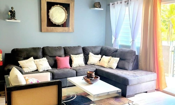 San Juan-Laventille Condo | 3-bedroom condo in 24/7 guarded complex AC, WiFi, 2 Pools, Gym