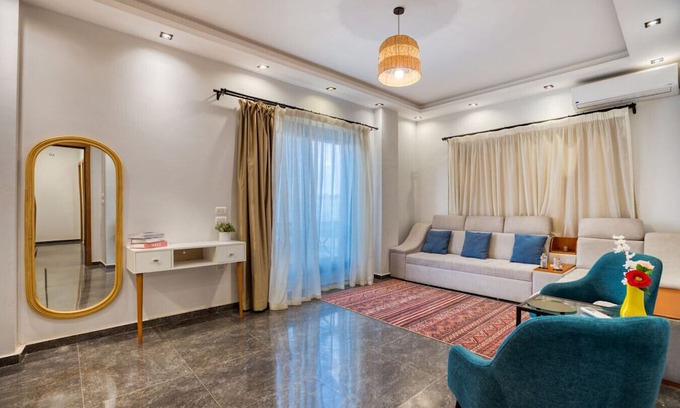 New Cairo Apartment | Charming Sunlit 2BR Apartment Near AUC with Prime Amenities